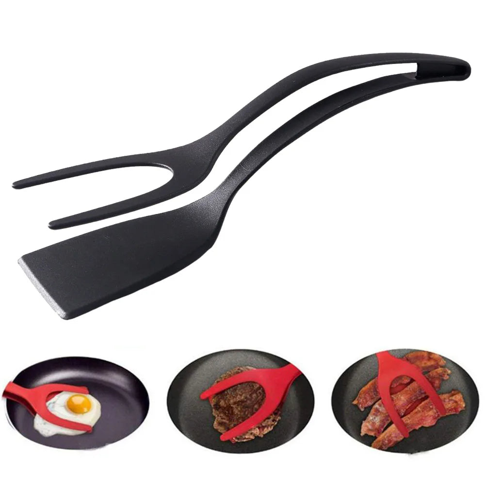 ๐ณ 2-in-1 Spatula Tongs โ The Ultimate Kitchen Tool!