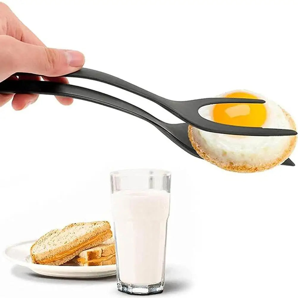 🍳 2-in-1 Spatula Tongs – The Ultimate Kitchen Tool!